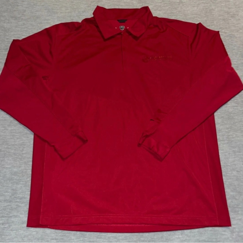Nike Men's Dri Fit Quarterzip Red